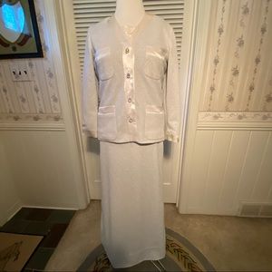 Silver Gown & Matching Jacket